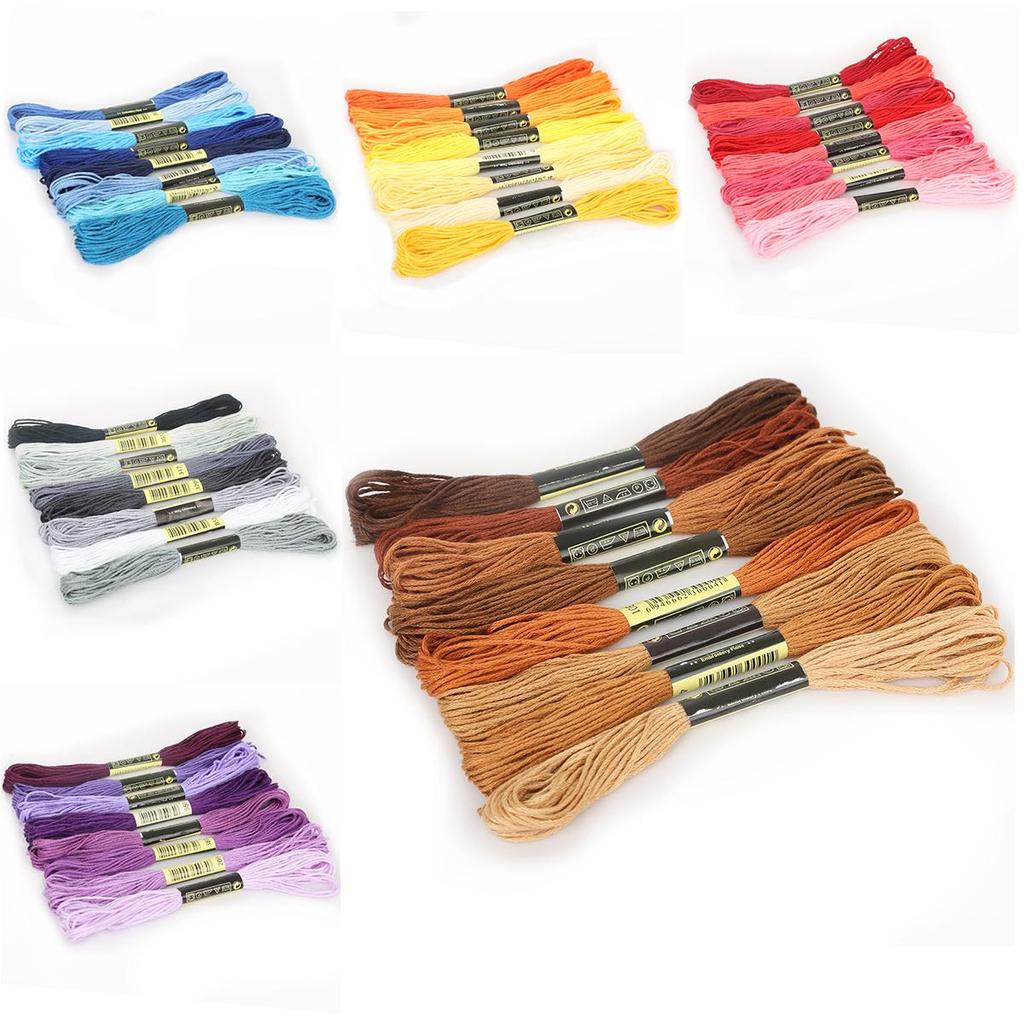 8 Series Cotton Embroidery Thread Different Anchor Cross-stitch Floss Sewing Skeins Craft