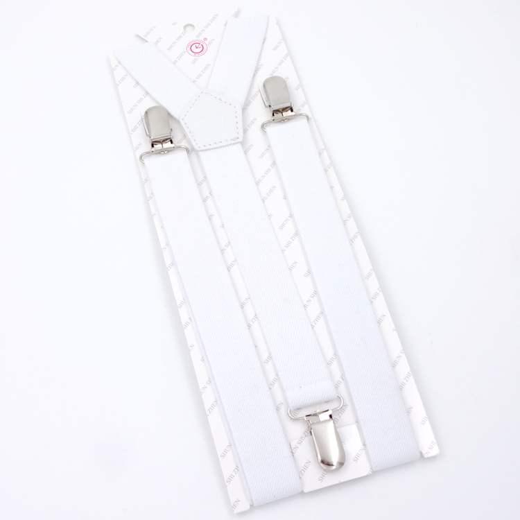 2.5cm Black Women's Suspenders - Versatile Elastic Y-Back with Three Clips, Korean Style