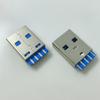 USB Type-C 3.0 Male Connector with 9 Solder Pads, 56K Resistor, CC Fast Charging Pins, for Hard Drive Enclosure