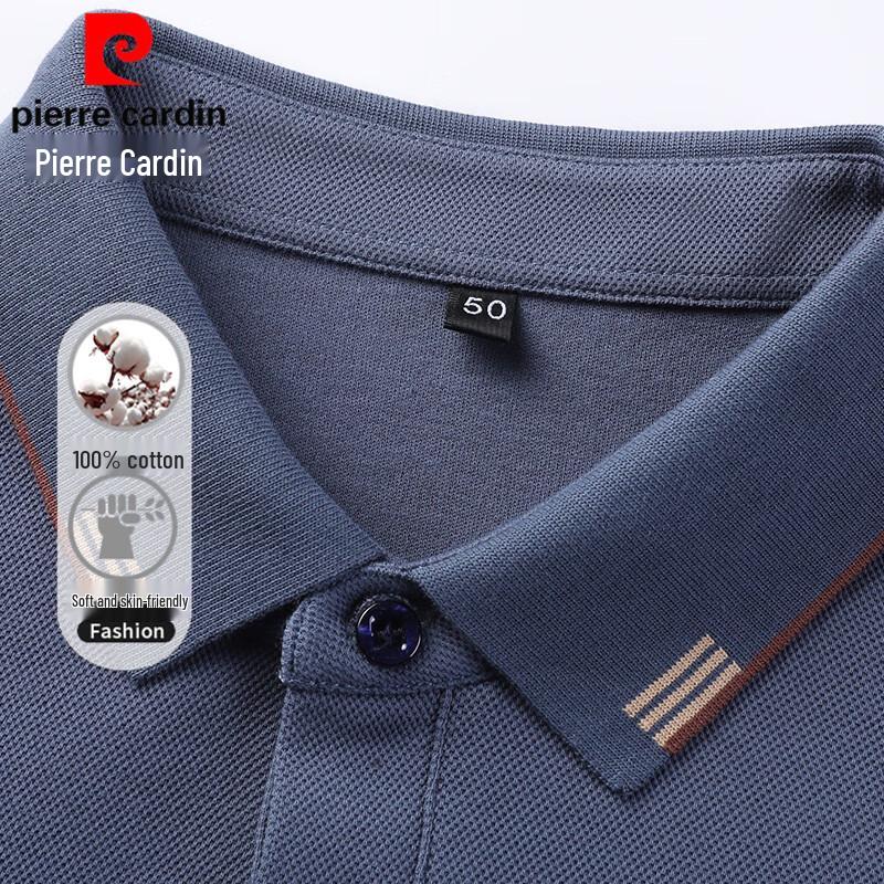 Pierre Cardin Men's Long Sleeve Cotton Polo Shirt