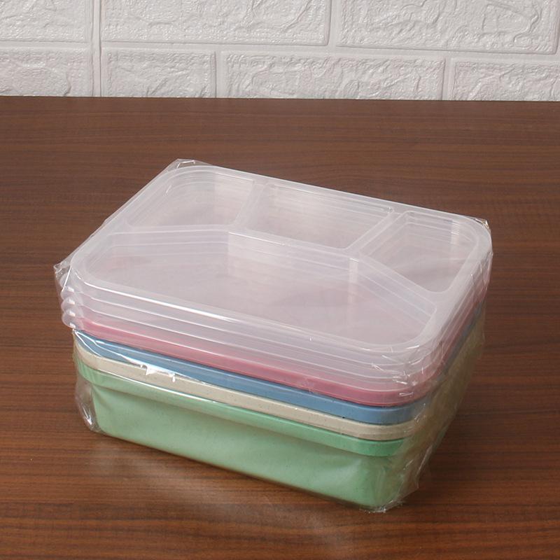 Wheat Straw Lunch and Snack Container with Compartments