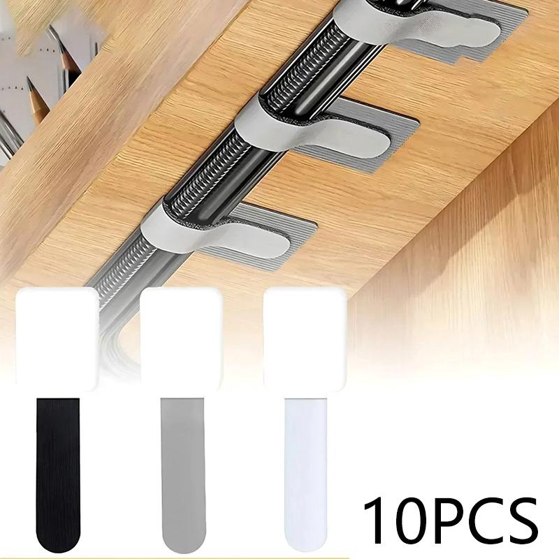 10Pcs Reusable Cable Organizer Desk Wire Cable Tie Organizer Self Adhesive Cord Rope Holders Cord Protection Straps