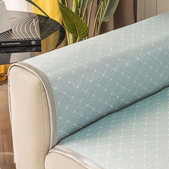 Ice Silk Sofa Cushion Non-slip Summer Cooler Cushion Simple Modern Seat Cushion Set Cover Towel Cloth