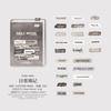 50-Sheet English Note Collage Stickers, Vintage Typography & Mini Paper Scrap Designs, Self-Adhesive for Journal DIY