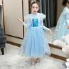 Princess Elsa Dress Women's Frozen Elsa Dress Children's Skirt Spring Sweater Birthday Dress