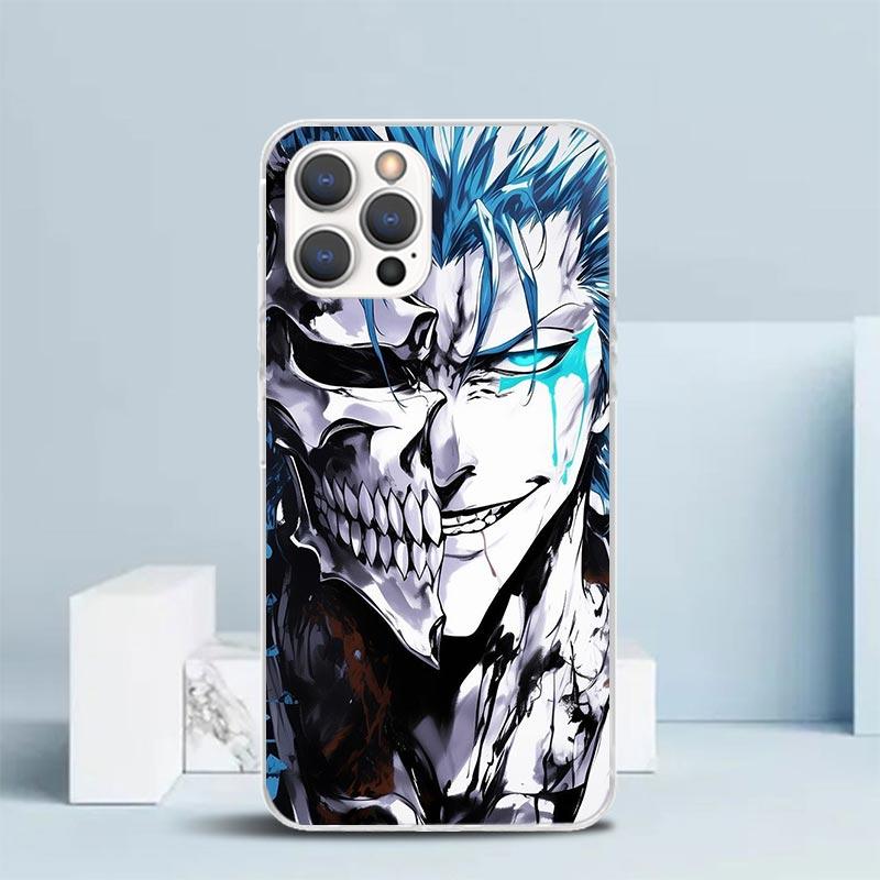 

Grimmjow 6 Bleach Phone Case For IPhone 16 17 Air 16E 15 14 Plus 13 Mini 12 11 Pro Max 7 8 + SE 2020 Soft TPU Back Cover 16 17 A iPhone 7(8)SE