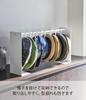 Yamazaki Hat Storage X D15 X Hat Prevents Hats from 6127 Stand, White, Approx. W40.5-70 H37cm, Tower, Hanger, Deforming,