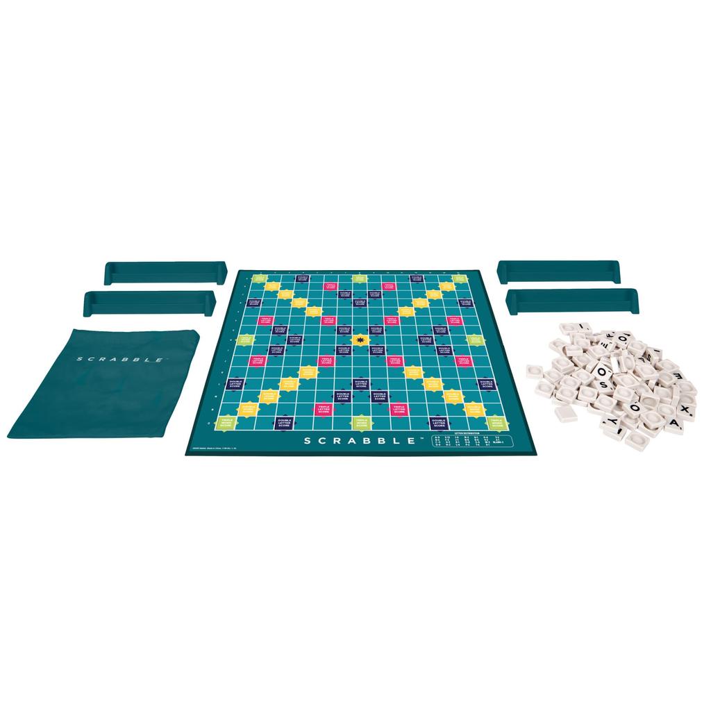 Mattel Games Scrabble Original Board Game (New Version) Authentic Scrabble Original (Latest Edition)