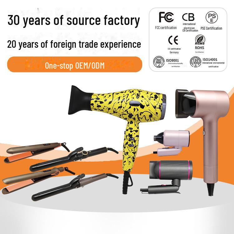 INNOVATOR Folding Hair Dryer: Plasma Technology, Damage-Free, High-Speed Motor, Low Noise