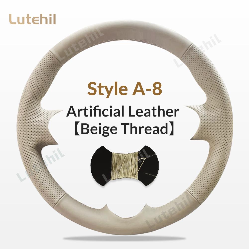 For Mitsubishi Pajero 2004-2010 Car Steering Wheel Braid Cover Hand Sewing Stylish Fashion Artificial Leather Suede