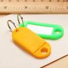 30 Coloured Plastic Key Fobs Luggage ID Tags Labels Key Rings with Name Cards