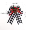 Checkered Ribbon Christmas Bows Buffalo Plaid Ribbon Bowknot Buffalo Plaid Bows  Holiday Party