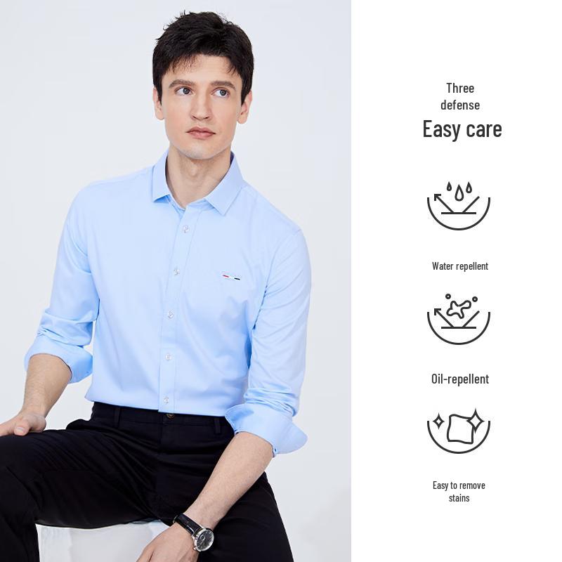 Navigare Men s Wrinkle-Free Long Sleeve Casual Shirt 2XL