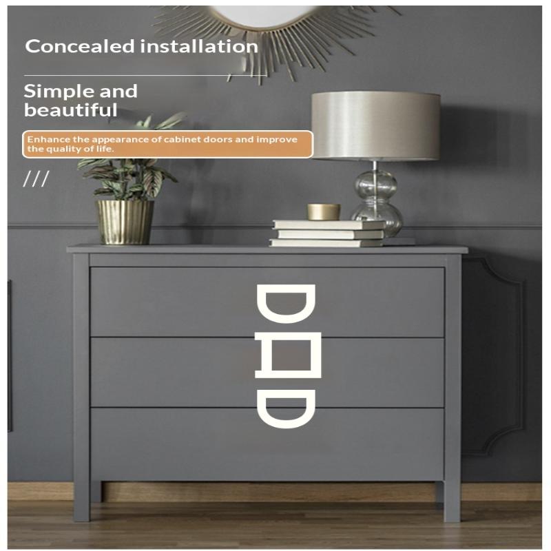 Poignée cachée en acier inoxydable Poignée de porte coulissante intégrée Poignée de tiroir de porte coulissante intégrée Poignée Noir Or Bronze