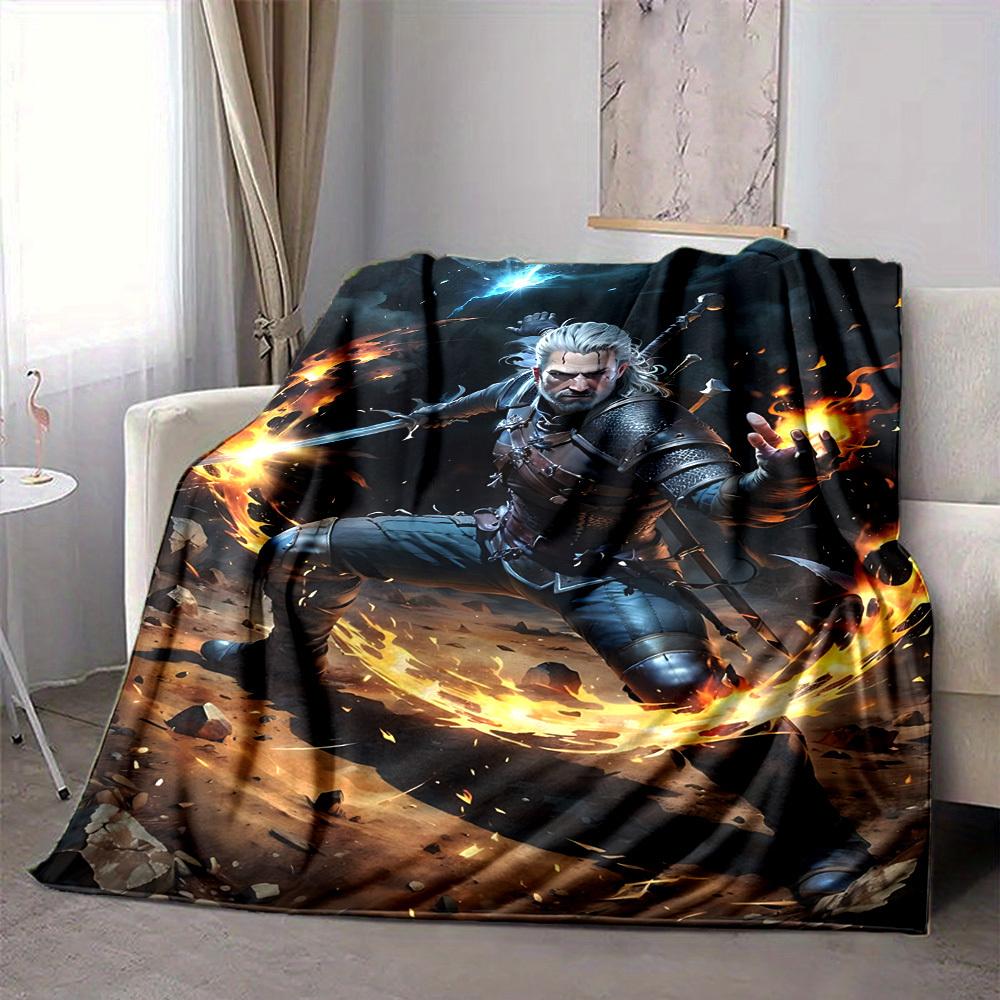 1PC The Witcher Blanket, Throw For Sofa, Bed, Travel, Camping, Livingroom,