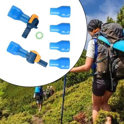 Hydration Bladder Bite Valves Kit Mouthpieces Portable Tube Nozzles with Hose Connectors for Riding