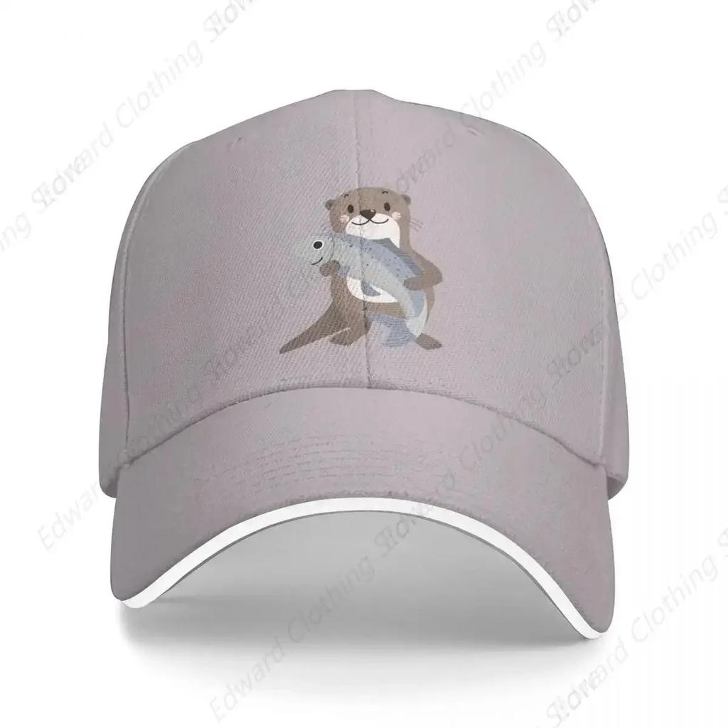 sea otters patternSea otters lovers Baseball Cap Rugby birthday Anime Beach Bag Sun Hats For Women Unisexs