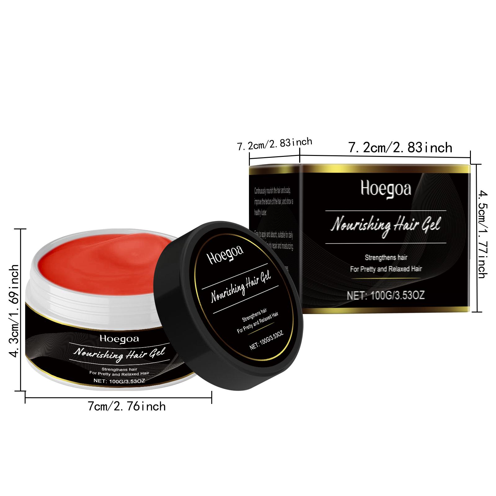 

Nourishing Hair Gel - Hydrating & Repairing Formula For Dry Damaged Hair, Reduces Frizz & Adds Shine, Lightweight Non-Greasy 100g