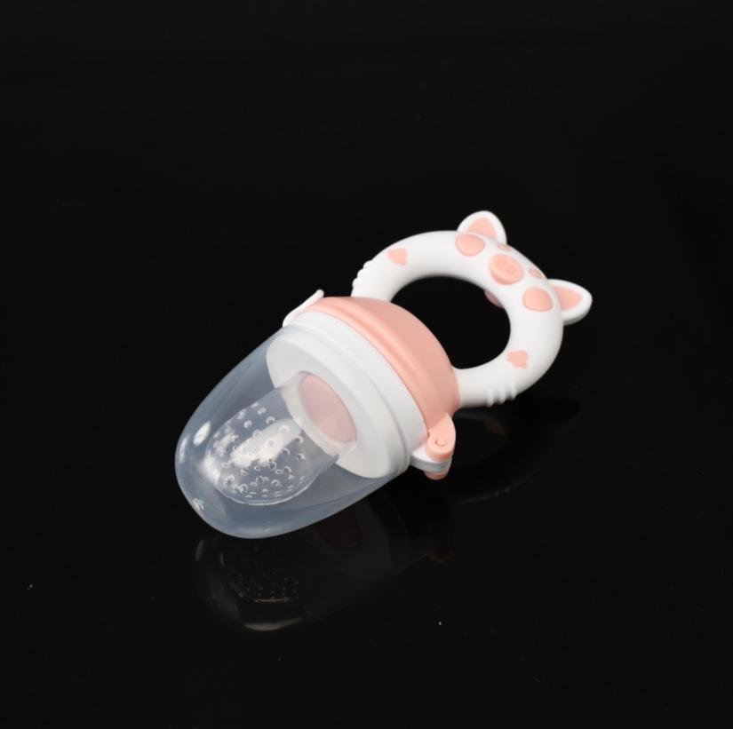 

Силиконовый детский прорезыватель для фруктов и овощей, соска-пустышка, кормушка розовый