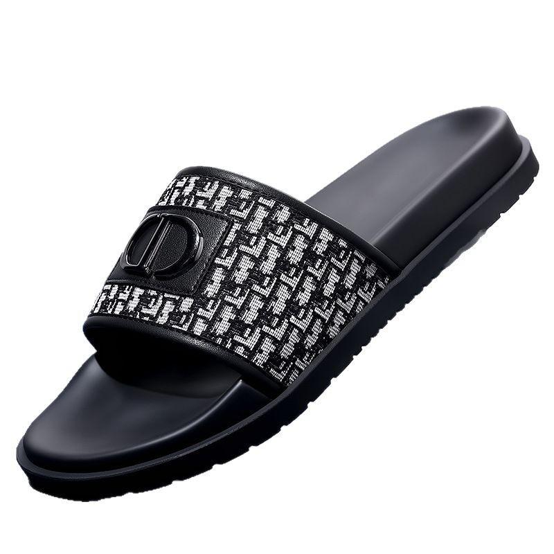 Slippers summer new thick-soled personalized indoor non-slip hotel homestay high-end one-word sandals