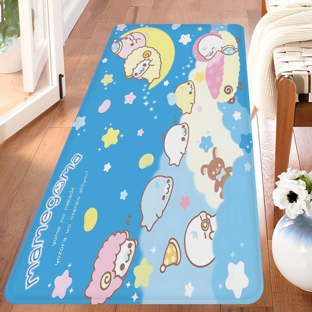 Cute Mamegoma Floor Mat INS Style Soft Bedroom Floor House Laundry Room Mat Anti-skid Household Carpets