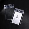 1PC Transparent ID Card Badge Holder PVC Name Card Protector Cover Simple Employee Card Case