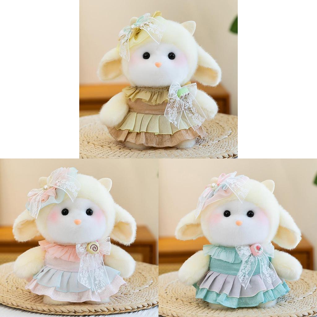 Plush Sheep Keychain With Soft Polyester Fill For Gift And Backpack Decor