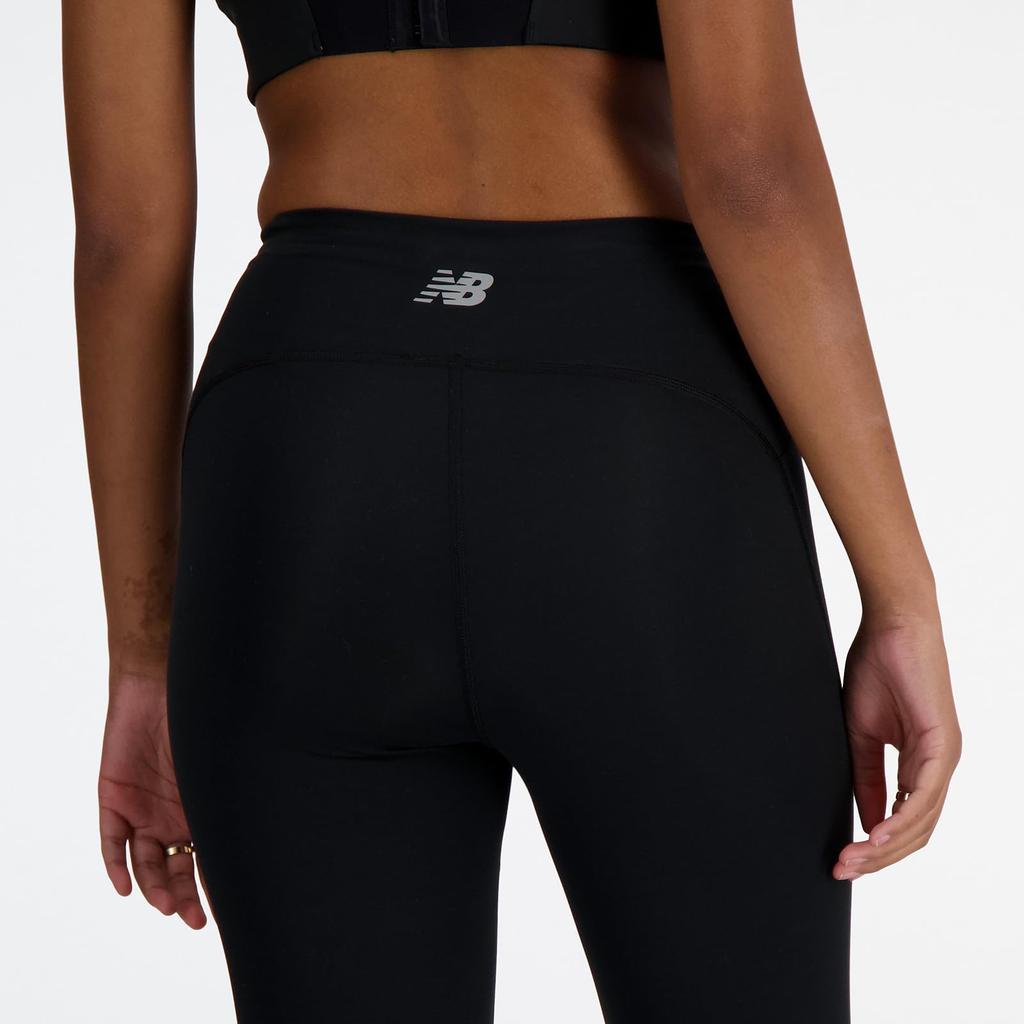 NB Sleek High Rise Leggings 27 inches Tights Sports Running Gym Training Yoga BK [New Balance] (WP41237) Women's (Black) S