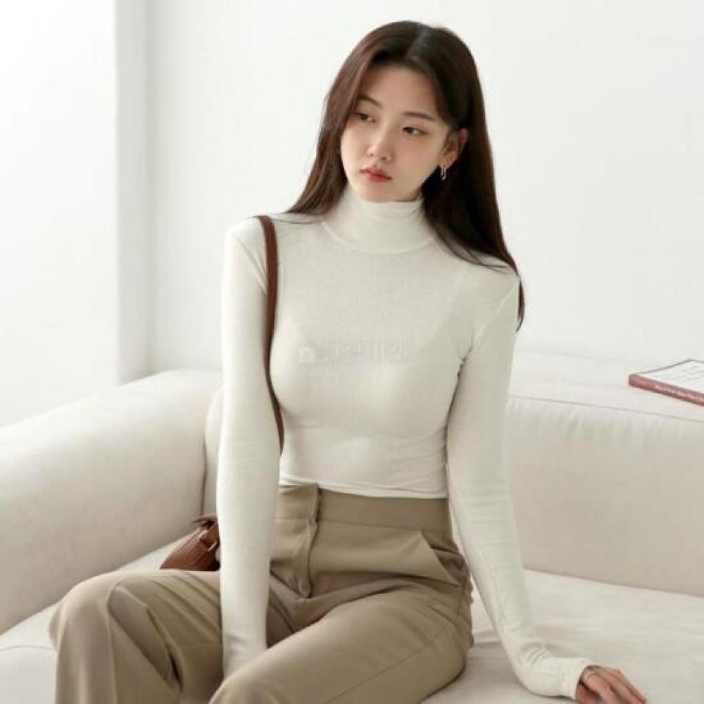 New ArrivalS Open Run Women S Long Sleeve Tone Down Ribbed TurTleneck Inner T