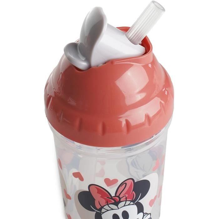 Tasse à paille - THERMOBABY - 295 ml - Anti-fuites - Clip - Minnie