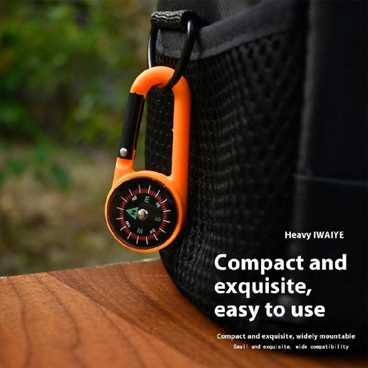 Navigation Tool Compasses for Teen Adults Hiking Fishing Camping Multifunction Keychain Pocket Carabiner Compasses Pendant