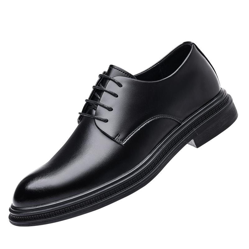 

Модные черные кожаные деловые мужские туфли Оксфорды Повседневные роскошные брендовые мужские лоферы Мокасины Дышащие мужские туфли для вождения 44