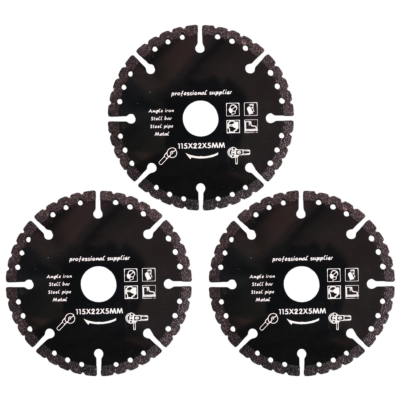 

3Pcs Diamond Multi-Purpose Saw Blades 22mm Aperture Diamond Blades 1.3mm Thickness for Porcelain Ceramic Tile Marble Granite