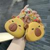 1-20PCS Creative Capybara Coin Purse Keychain Cute Water Dolphin Key Bag Student Card Bag Pendant Children's Gift Pendant