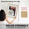 Super Strong White Double Sided Foam Tape Waterproof Adhesive Mounting Pad for Wall Fixing, Anti-Collision and small Items