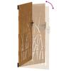 Garden Gate 85 X 175 Cm Corten Steel Grass Design