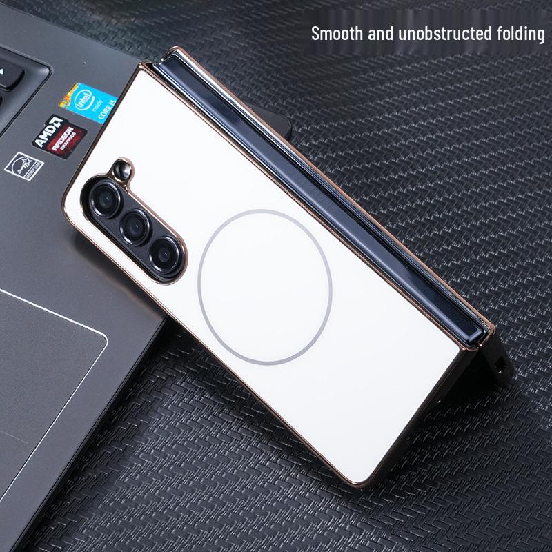 AG Frosted Magnetic Case for Samsung Z Fold 7 - Integrated Film & Protective Shell for Fold 6