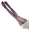 Calze da Donna in Seta Ultra-Sottili Color Gradiente: Collant sexy, anti-strappo e anti-velo in nero, bianco e grigio.