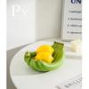 Stylish Banana Shaped Fruit Tray Decorative Ceramic Trays for Storage and Display of Fruits and Snacks in Homes and Restaurants