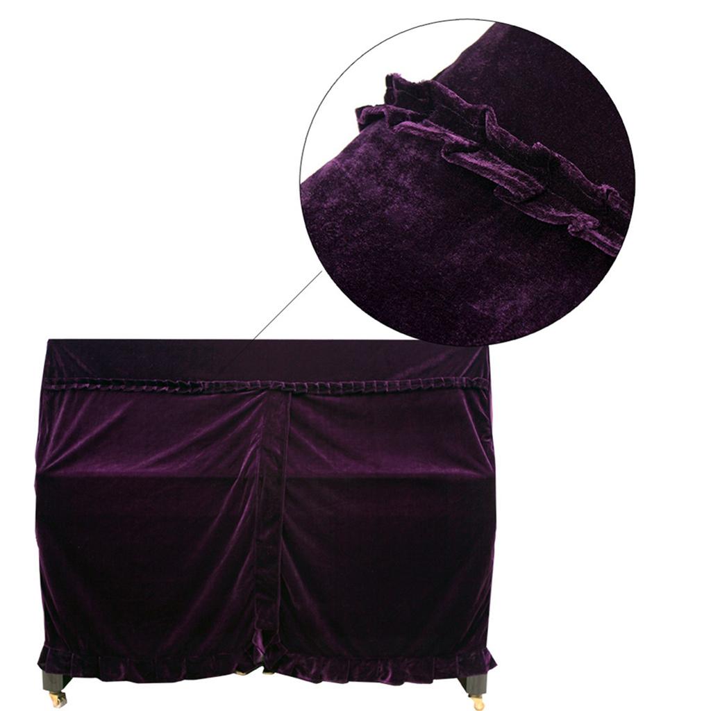 5Colors Fashionable Pleuche Upright Full Piano Dust Cover  Instruments Accessory Decoration
