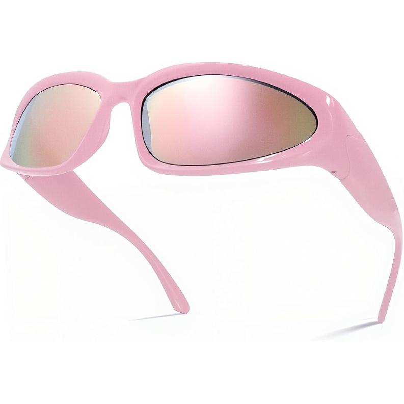 LASPOR Wrap Around Sport Sunglasses for Women Men Sport Shades Glasses Y2K Sunglasses