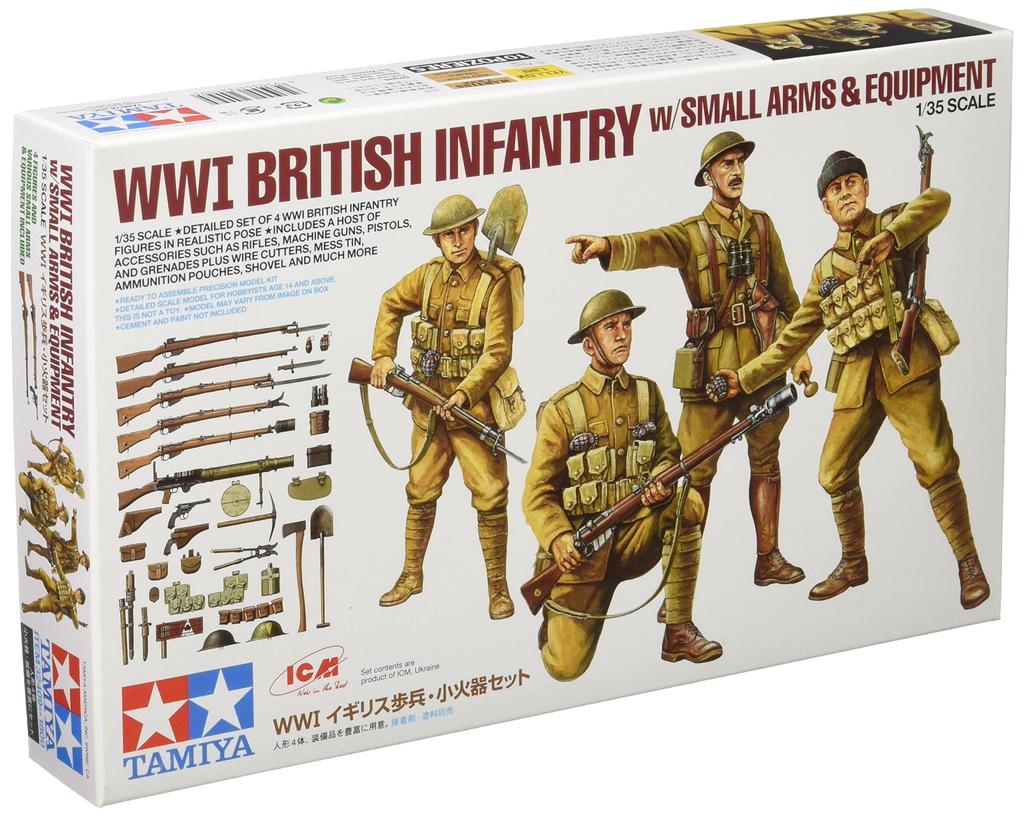 Tamiya Military Collection Series 09 British Army Infantry and Small Arms Set Plastic Model Kit 32409 1/35 No.