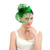 Elegant Mesh Fascinator Hat With Feathered And Flower Nonslip Headband For Women TeaParty and Masquerades Event Wear