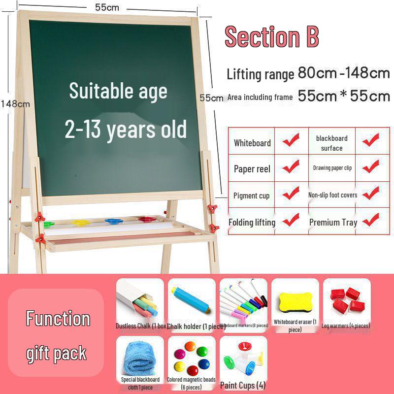 Kinder Staubfreie Abwischbare Tafel Staffelei & Wandaufkleber Zeichenbrett