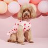 Dog Sweatershirt Dress Valentines Day Dog Clothes Pullover Casual Style Comfortable Pink Heart Pattern Holiday Girl Tulle Skirt