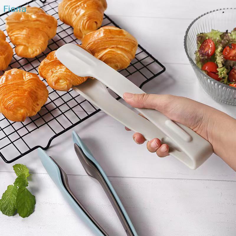 3pcs Plastics Food Tong Kitchen Tongs Non-slip Cooking Clip Clamp BBQ Salad Tools Grill Kitchen Accessories