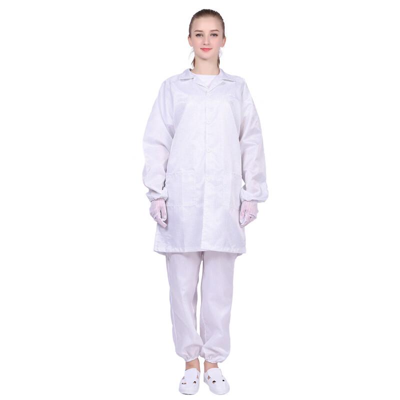 DAXTE Mesh Grid Dust-Free Work Coat