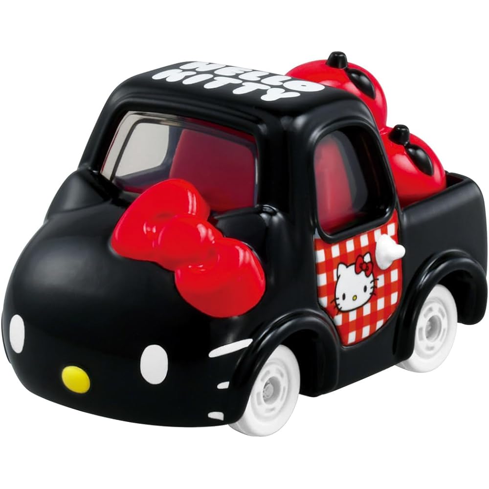 Takara Tomy Tomica Dream Tomica Hello Kitty 50th Anniversary Black Mini Car Toy for Ages 3 and Up