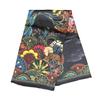 Black and white phoenix flying apsaras 110 mulberry silk silk silk scarf, hand-rolled plain crepe satin large square scarf, spring and summer shawl