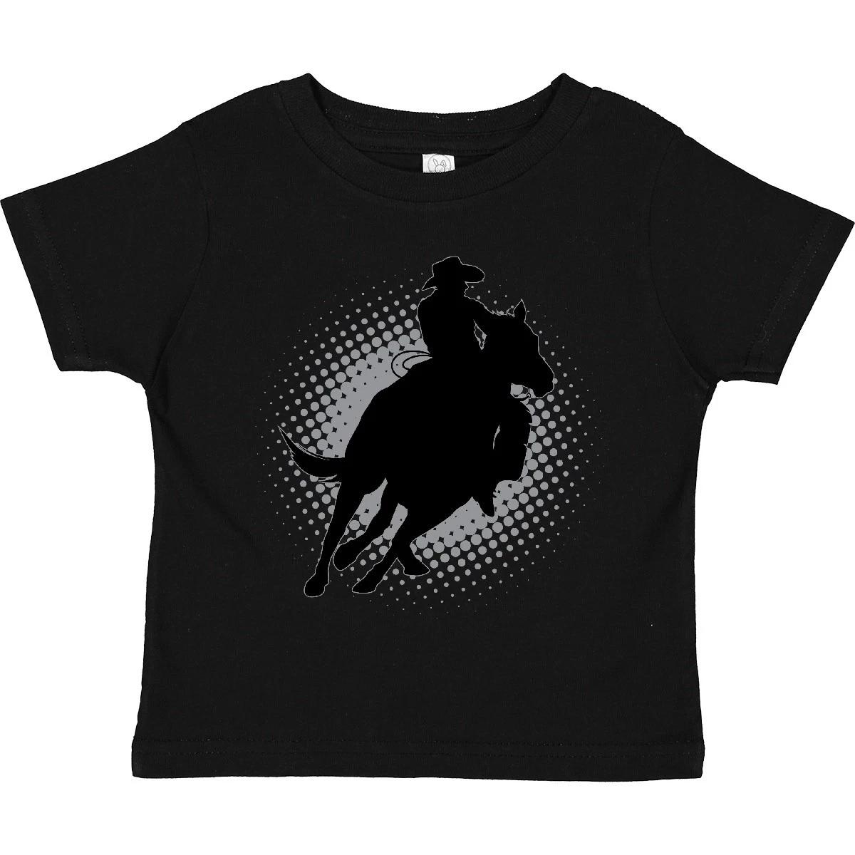 Inktastic Rodeo Rider Team Roping Toddler kids boys T-Shirt Riding Future Quarter Cowboy 150
